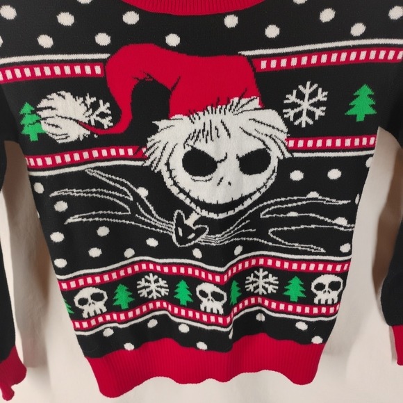 Disney Nightmare Before Christmas Jack Skellington Sweater Skirt Set Kids S 6 6X - Picture 3 of 8